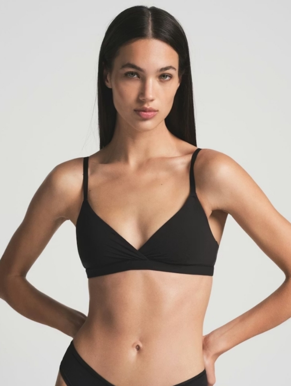 SKIMS Crossover Bralette - Onyx